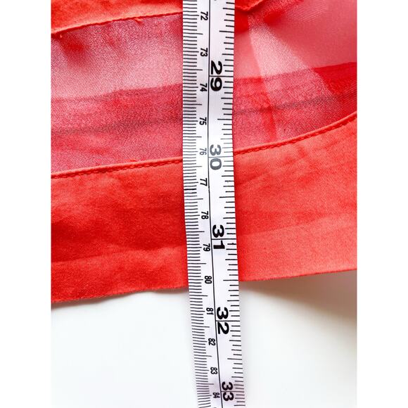 Girl's Floriane Cotton Red Orange Sleeveless Dress Size 10Y - Picture 9 of 9